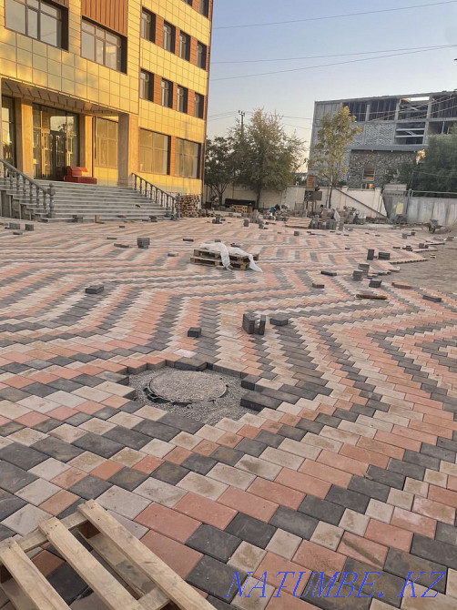 Брусчатка, тротуарная плитка вибропрессованная Шымкент - изображение 2
