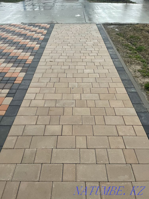 Брусчатка, тротуарная плитка вибропрессованная Шымкент - изображение 1