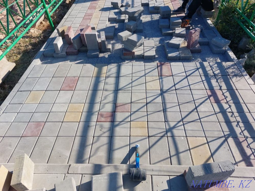 Брусчатка, тротуарная плитка вибропрессованная Шымкент - изображение 5