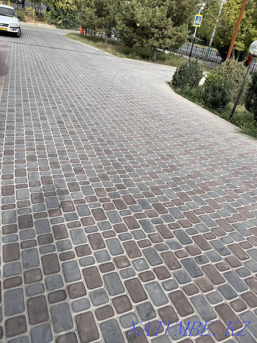 Брусчатка, тротуарная плитка вибропрессованная Шымкент - изображение 4