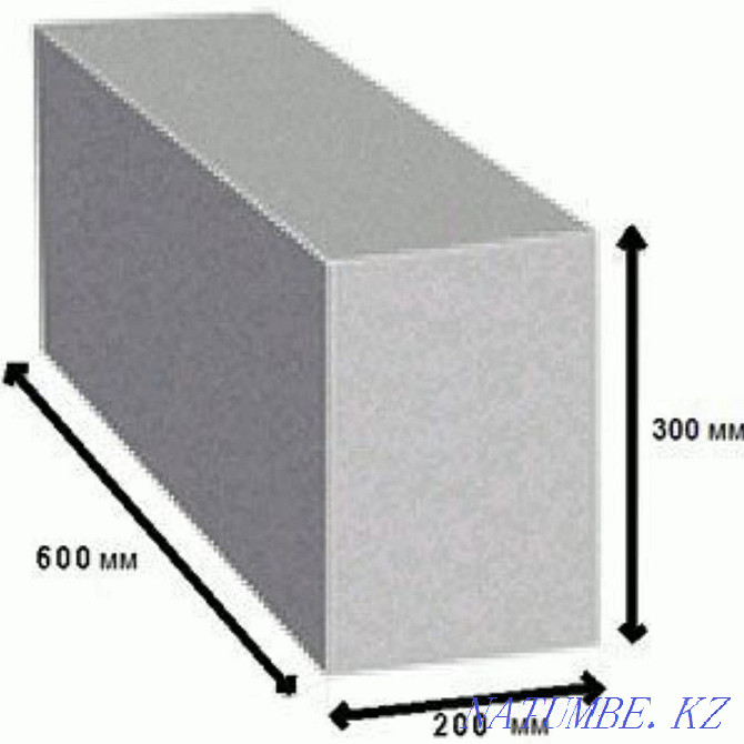 Пенаблок пеноблок/// Теплаблок/ теплоблок/ кирпич/ Акция 828 тенге Алматы - изображение 2