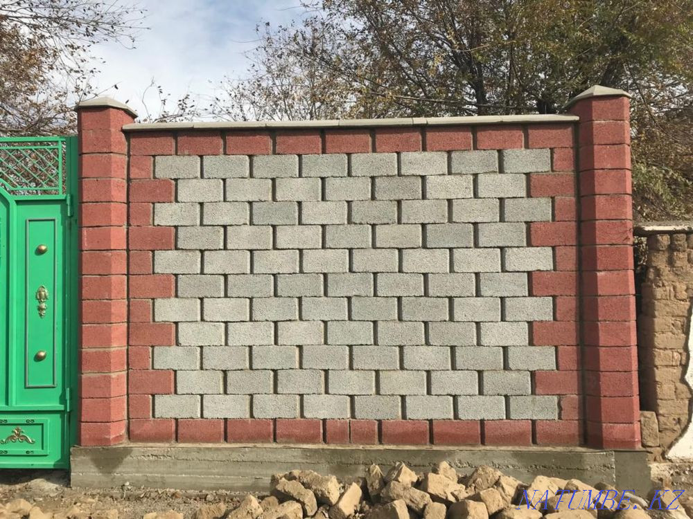 Шлакоблок все виды Заборный стенный дипломат Шымкент - изображение 7