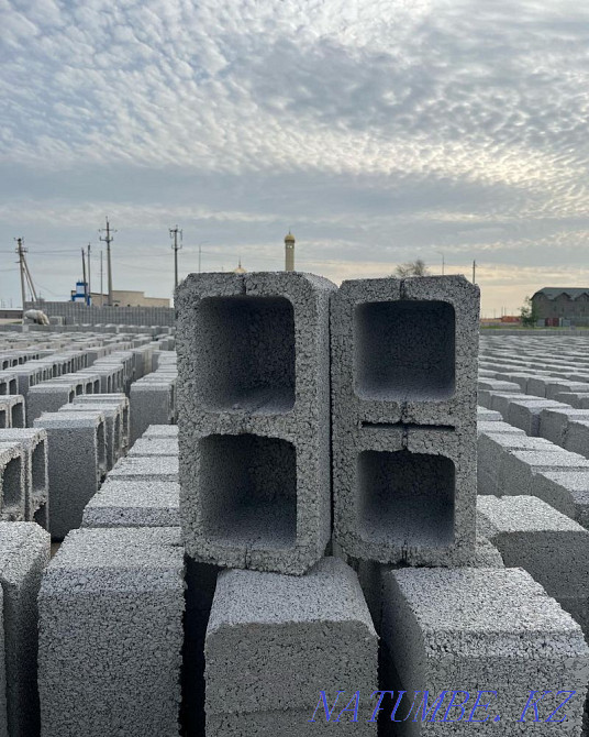 Шлакоблок все виды Заборный стенный дипломат Шымкент - изображение 1