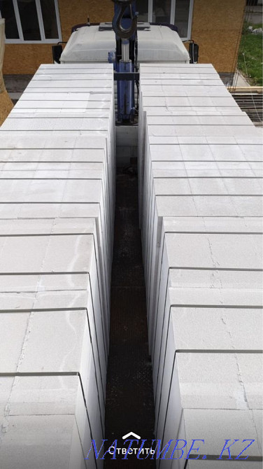 Газоблок Теплоблок автоклавный Газаблок Пеноблок Кирпич Газобетон Отеген батыра - изображение 2