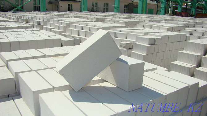 white autoclaved gas block = [ Foam block, HEAT BLOCK ] Almaty - photo 1