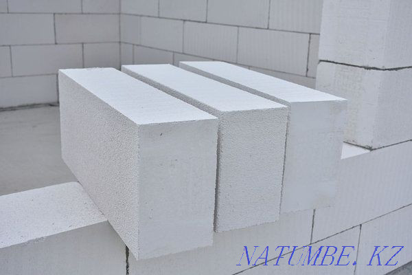 white autoclaved gas block = [ Foam block, HEAT BLOCK ] Almaty - photo 4