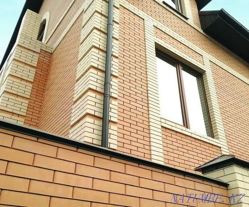 Brick facing Color: Carrot, lard, peach, chocolate, etc. Shymkent - photo 4
