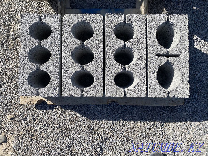 Шлакоблок строительный прессованный гладкий от 110тг Шымкент - изображение 1