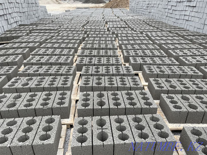Шлакоблок строительный прессованный гладкий от 110тг Шымкент - изображение 6