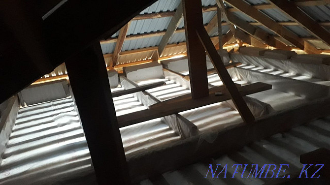 Roof insulation with foam concrete or foam gypsum  - photo 1