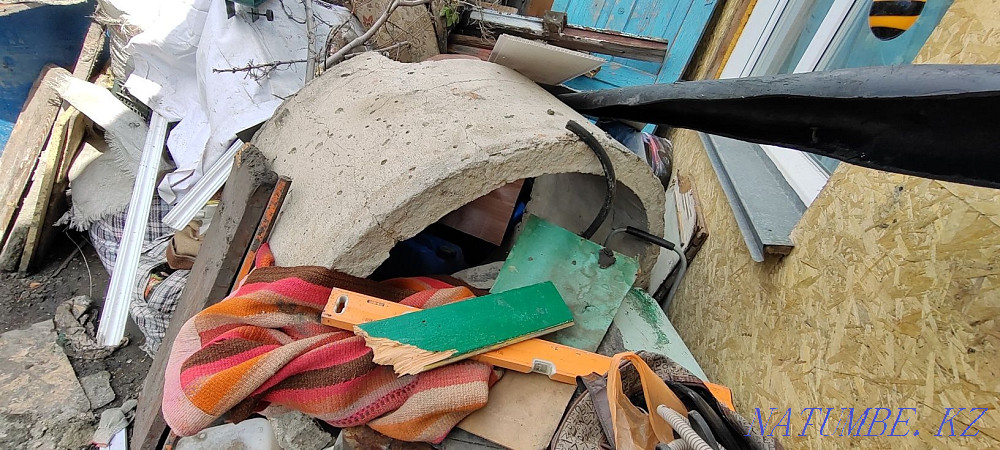 Продам половинку жби кольцо высота - 50 см, диаметр - 100 см. Петропавловск - изображение 1