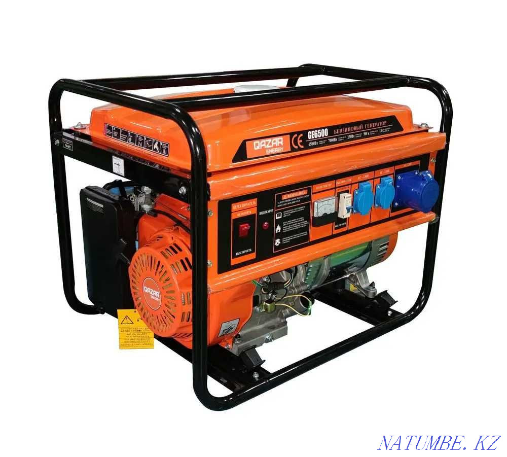 Qazar Energy GE6500 бензин генераторы - қорғаныстың жоғары дәрежесі! Шымкент - изображение 1
