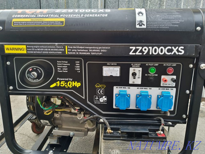 Gasoline generator 7.5 kW 220V Almaty - photo 1