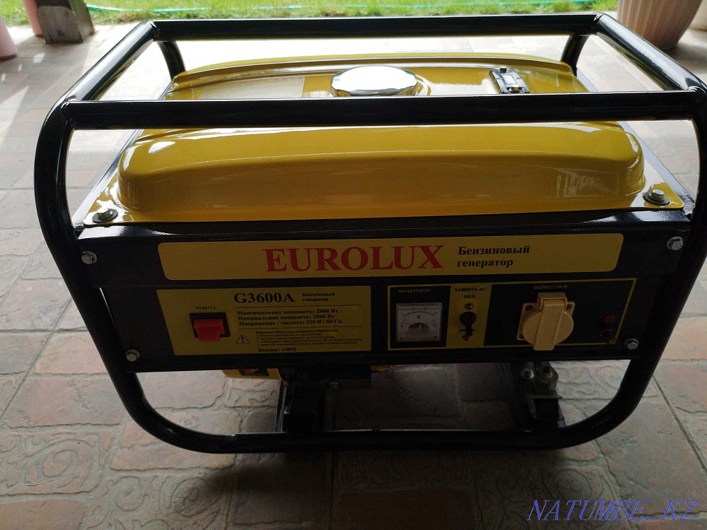 Бензин электр генераторы  Алматы - изображение 1