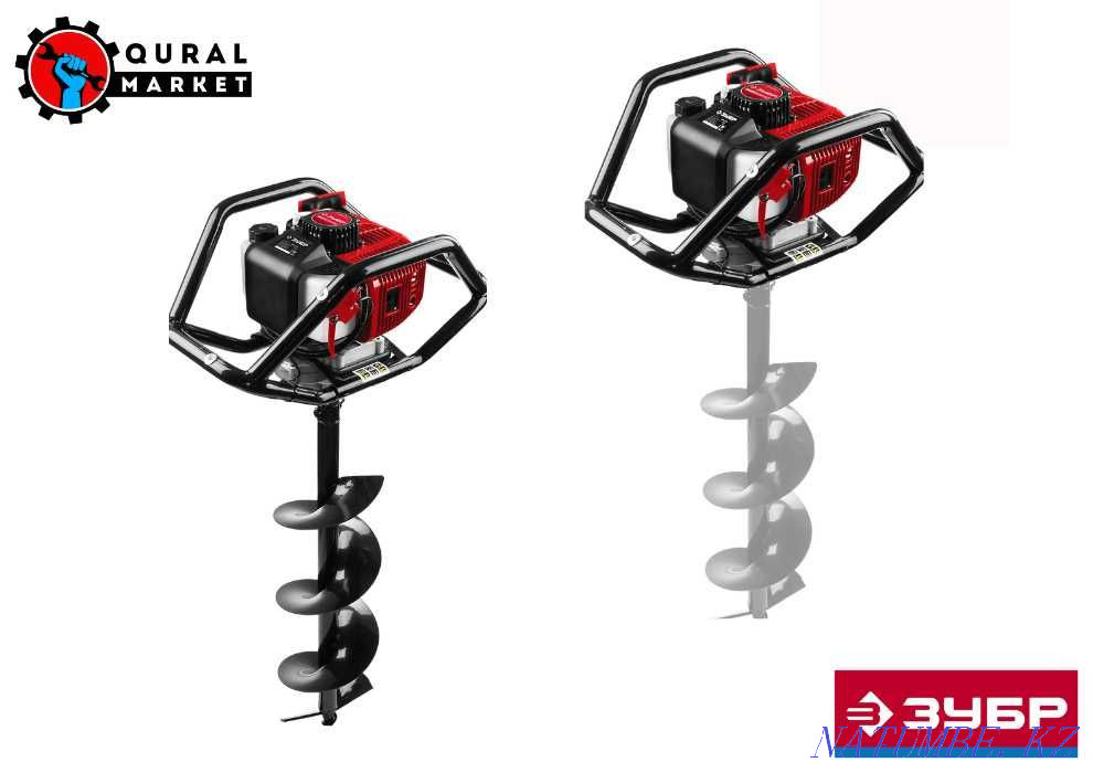 Мотобур Зубр Россия, 5 лет гарантии, так же шнеки есть в наличии Алматы - изображение 1