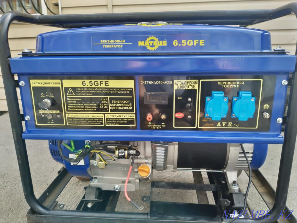 Бензин генераторы MATEUS 6.5  Алматы - изображение 2