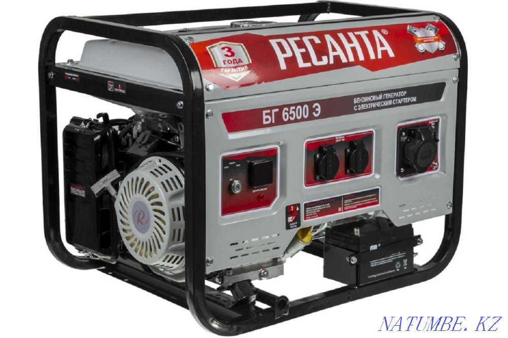 Электр генераторы BG 6500 E Resanta газ генераторының қозғалтқышы  Алматы - изображение 1
