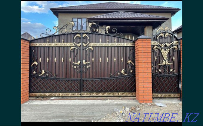 #1Workshop Aktobe/Gate.Gate.Canopy.Railing.Fence.Fence.  - photo 1