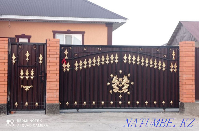 #1Workshop Aktobe/Gate.Gate.Canopy.Railing.Fence.Fence.  - photo 2