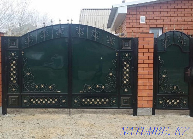 #1Workshop Aktobe/Gate.Gate.Canopy.Railing.Fence.Fence.  - photo 4