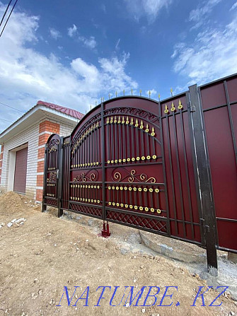 #1Workshop Aktobe/Gate.Gate.Canopy.Railing.Fence.Fence.  - photo 7