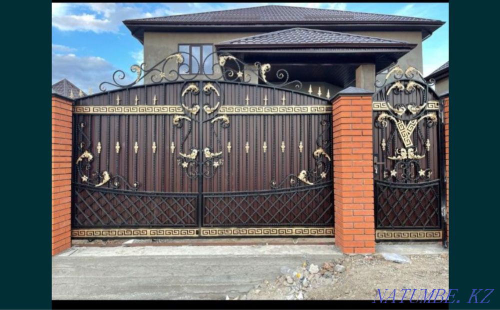 #1Цех Актобе/Ворота.Варота.Навес.Перила.Забор.Завор.какпа.аркы.  - изображение 1