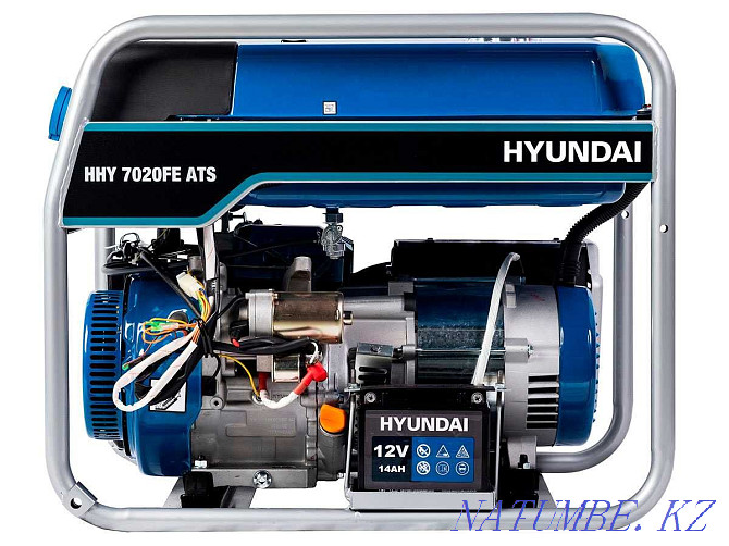 Gasoline generator HYUNDAI HHY 7020FE ATS 5.5 kW with auto start Almaty - photo 3