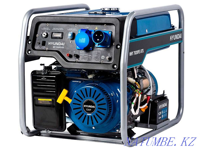 Gasoline generator HYUNDAI HHY 7020FE ATS 5.5 kW with auto start Almaty - photo 1