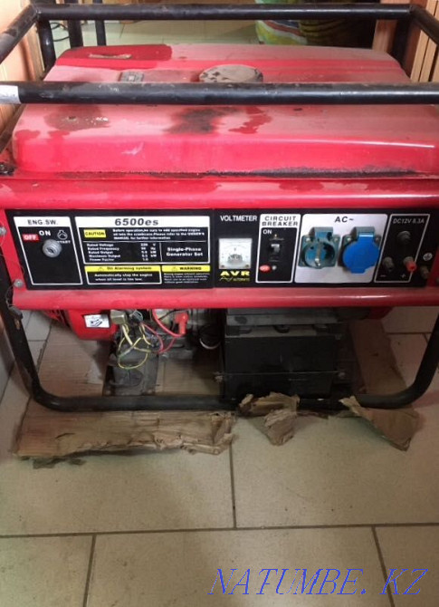 Sell generator 5.5 kW. Electrical part defective. Petropavlovsk - photo 2