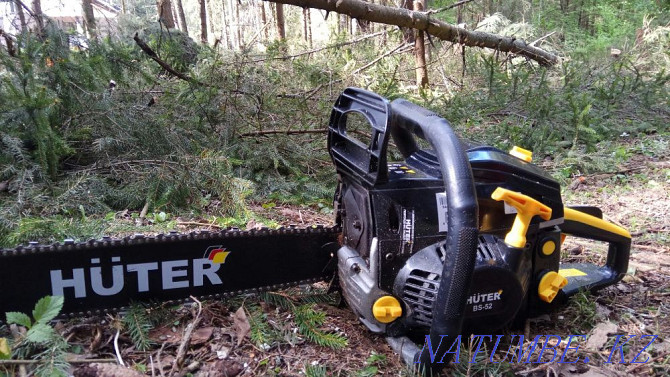 Chainsaw HUTER BS-52 guarantee German friendship saw petrol Almaty - photo 2