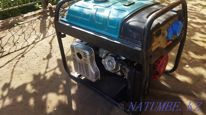 Generator 6.5 - 7 kW gasoline gas generator engine chabanka Almaty - photo 2