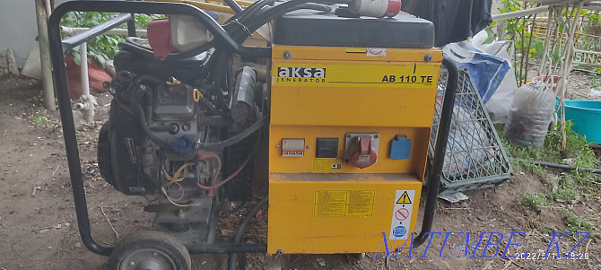 Продам бензиновый генератор 380В Акса AB 110TE Актобе - изображение 1