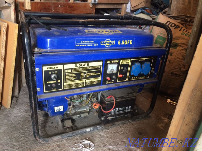 Gasoline generator Mateus 6.5 GFE Urochishche Talgarbaytuma - photo 1