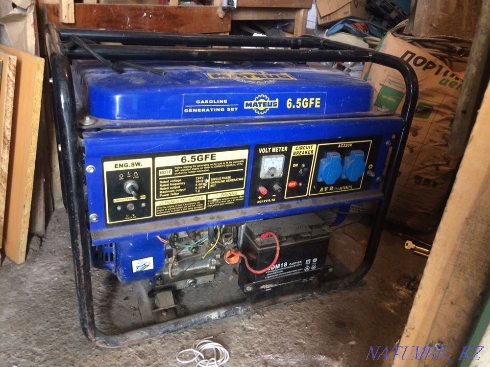 Gasoline generator Mateus 6.5 GFE Urochishche Talgarbaytuma - photo 1