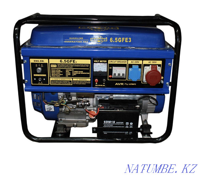 Gasoline generator with ATS 6.5 kW Almaty - photo 1