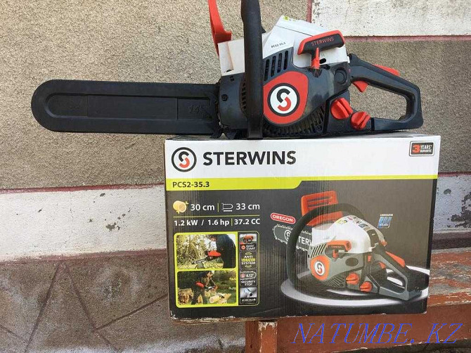 Chainsaw, Saw gasoline chain Sterwins 37.2 CC tire 35 cm Almaty - photo 1