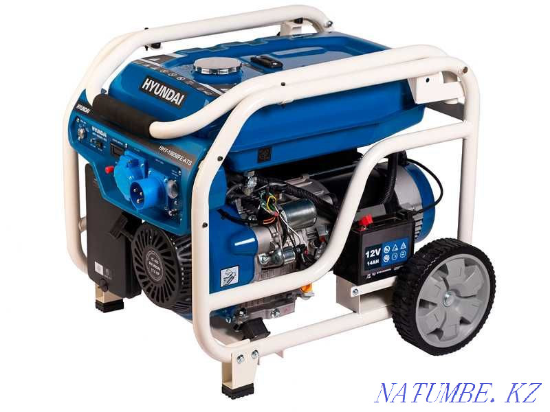 Бензиновый генератор HYUNDAI HHY-10050FE-ATS Алматы - изображение 1