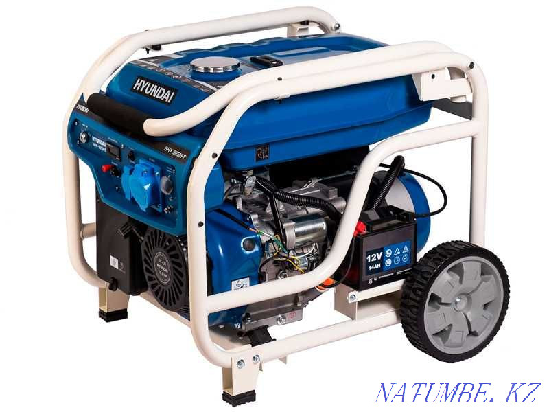 Бензиновый генератор HYUNDAI HHY-9050FE Алматы - изображение 1