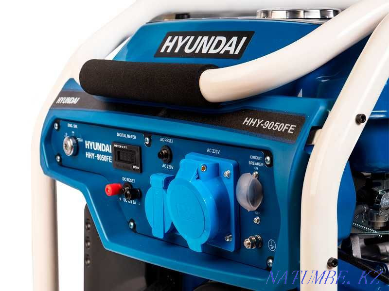 Бензиновый генератор HYUNDAI HHY-9050FE Алматы - изображение 4