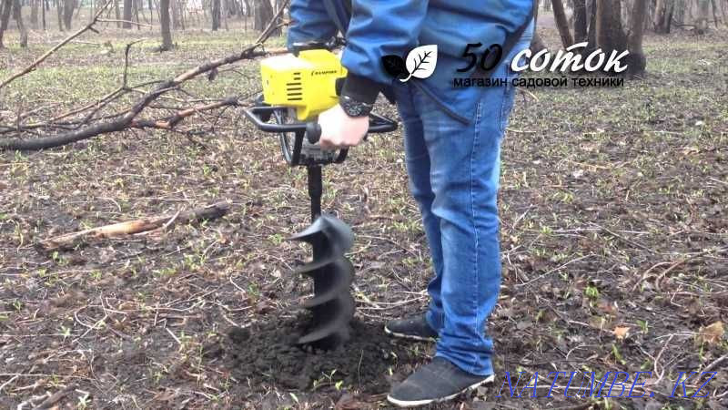 землебур Мотобур HUTER GGD-52 мотор ямобур Алматы - изображение 3