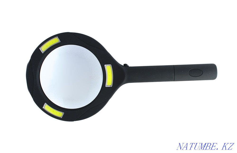 Magnifier manual round 90 mm-3X with LED light, BL-9033 Almaty - photo 1