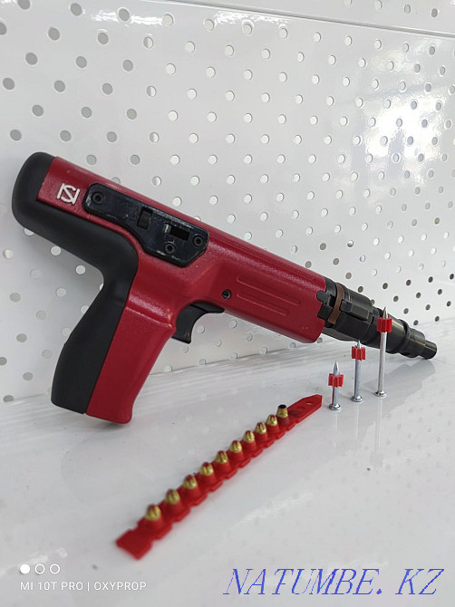 Powder mounting gun dowel nails cartridge d4 monolith formwork Almaty - photo 2