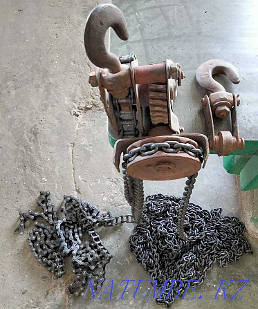 I will sell the winch (hoist) chain, capacity 1.5 t. Ust-Kamenogorsk - photo 1
