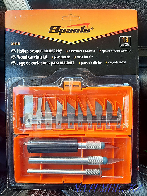 A set of knives for wood. Cut out patterns. Aqtau - photo 1