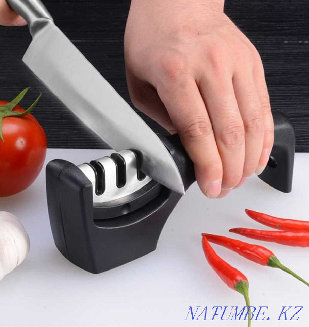 Manual knife sharpener 3 in 1. Almaty - photo 4
