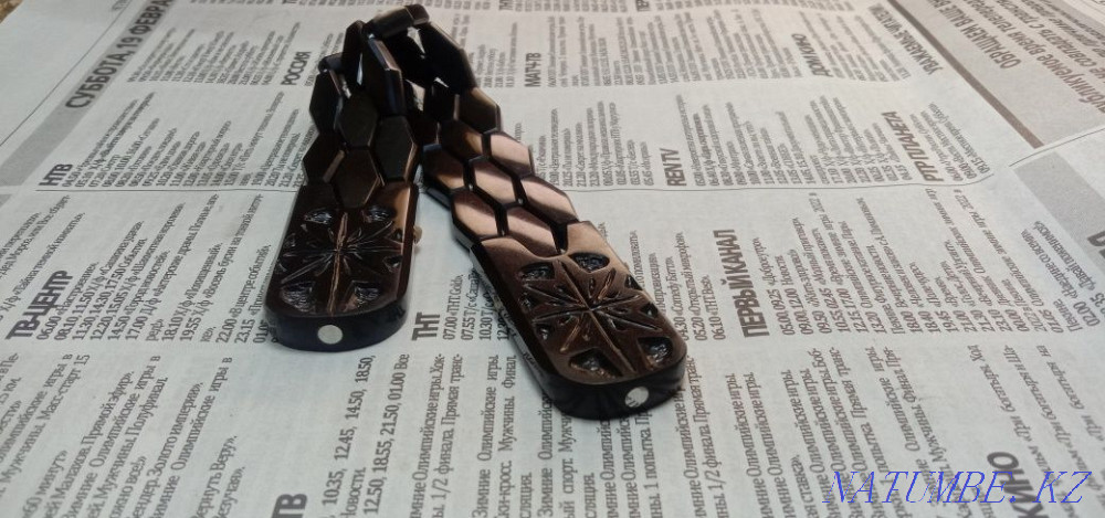 Четки перекидные из эбонита ручной работы мазайка Рудный - изображение 2