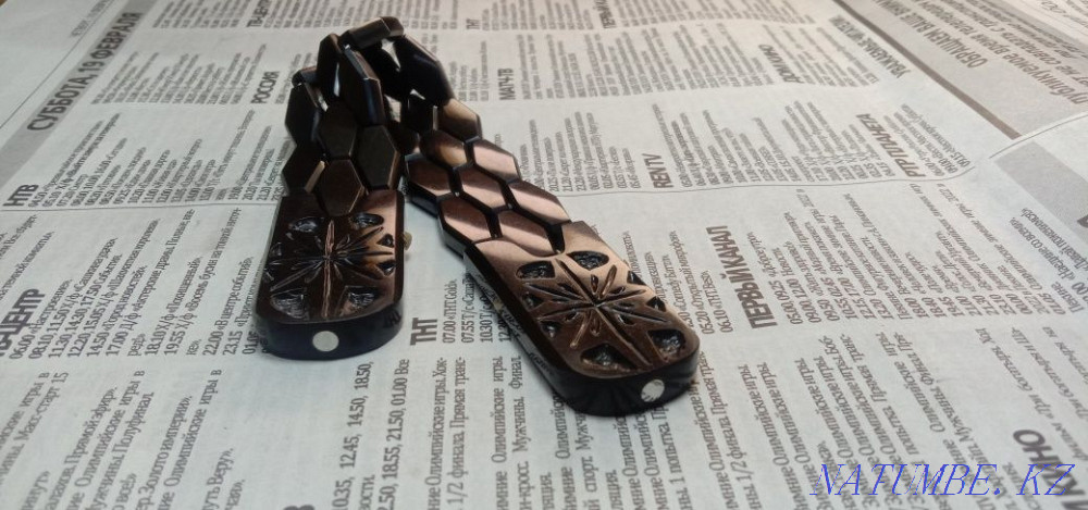 Четки перекидные из эбонита ручной работы мазайка Рудный - изображение 6