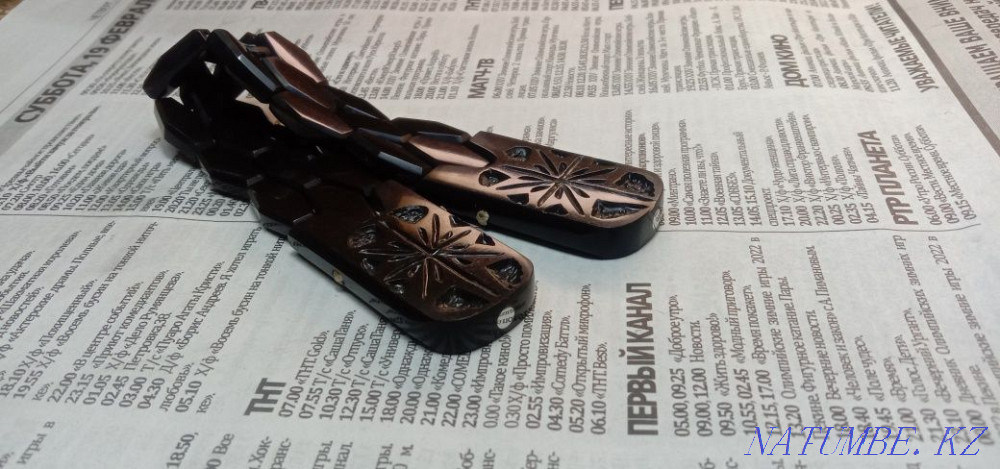 Четки перекидные из эбонита ручной работы мазайка Рудный - изображение 8