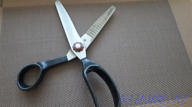 Scissors standard zig-zag 5 mm. With stainless steel. Astana - photo 3