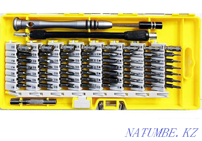 Screwdriver set with bits for repairing household appliances, electronics Astana - photo 2